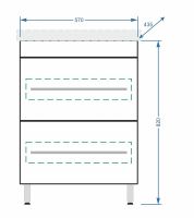 Тумба под раковину Stella Polar Ванесса 60 Белая арт-SP-00000218 — фото 6, Тумбы под раковину