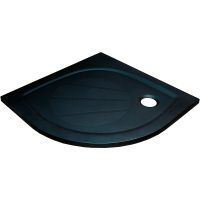 Душевой поддон из искусственного камня Ravak Elipso Pro 80х80 Черный матовый арт-XA234401010BM — фото 1, Душевые поддоны из искусственного камня