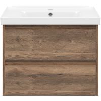 Тумба с раковиной Brevita Dallas 70 подвесная Дуб Галифакс олово арт-УТ000012093 — фото 2, Тумбы с раковиной