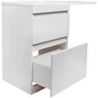 Тумба под раковину Style Line Даллас Люкс Plus 120 Белая арт-СС-00002338 — фото 3, Тумбы под раковину