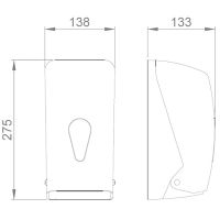 Диспенсер для бумажных полотенец Nofer Белый арт-05118.W — фото 3, Диспенсеры бумажных полотенец