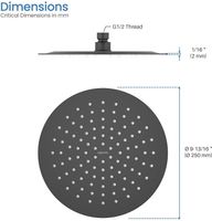 Товар: Верхний душ Aquatek Черный матовый арт-AQ2073MB - фото 8 Верхний душ Aquatek Черный матовый арт-AQ2073MB — фото 8, Верхние души
