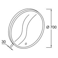 Товар: Зеркало Jacob Delafon Odeon Rive Gauche 50 Черное матовое арт-EB1176-BLV - фото 3 Зеркало Jacob Delafon Odeon Rive Gauche 50 Черное матовое арт-EB1176-BLV — фото 3, Зеркала в ванную комнату