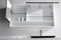 Зеркальный шкаф Orans BC-6019-1200R 120 Белый Черный арт-601912RЗ — фото 3, Зеркальные шкафы в ванную