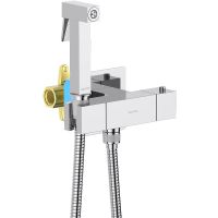 Гигиенический душ со смесителем Aquatek Либра с термостатом Хром арт-AQ1028CR — фото 2, Гигиенические души