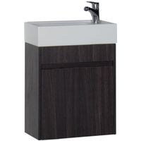 Тумба под раковину Aquanet Лидс 50 подвесная Эвкалипт мистери арт-182744 — фото 1, Тумбы под раковину