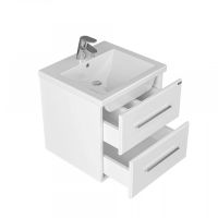 Тумба под раковину СанТа Омега 50 подвесная Белая арт-207035 — фото 2, Тумбы под раковину