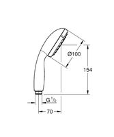 Ручной душ Grohe Tempesta New Хром арт-27923001 — фото 3, Лейки для душа
