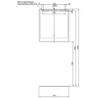 Зеркало Aquanet Милан 80 с подсветкой Дуб рустикальный с сенсорным выключателем арт-336400 — фото 6, Зеркала в ванную комнату