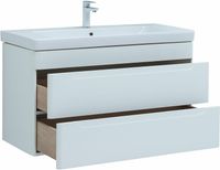 Товар: Тумба под раковину Aquanet София 100 подвесная Белый глянец арт-274116 - фото 6 Тумба под раковину Aquanet София 100 подвесная Белый глянец арт-274116 — фото 6, Тумбы под раковину