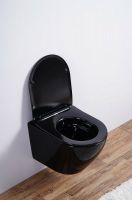 Товар: Унитаз Esbano Azalea подвесной Черный глянцевый с сиденьем Микролифт арт-ESUPAZALB - фото 6 Унитаз Esbano Azalea подвесной Черный глянцевый с сиденьем Микролифт арт-ESUPAZALB — фото 6, Подвесные унитазы