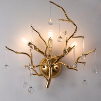 Настенный светильник Divinare Salice Прозрачный Золото арт-3132/01 AP-3 — фото 3, Бра