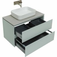 Тумба под раковину Allen Brau Infinity 85 подвесная Папирус матовый арт-1.21001.PWM — фото 13, Тумбы под раковину