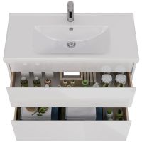 Тумба под раковину Lemark Combi 100 подвесная Белый глянец арт-LM03C100T — фото 3, Тумбы под раковину