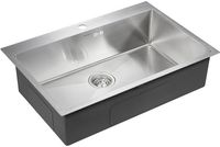 Кухонная мойка Paulmark Kroner 75 Брашированная сталь арт-PM217551-BS — фото 2, Кухонные мойки