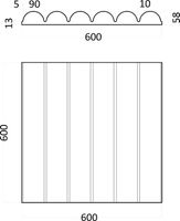 Товар: Гипсовая 3д панель Artpole Tube 600x600 мм арт-M-0067 - фото 9 Гипсовая 3д панель Artpole Tube 600x600 мм арт-M-0067 — фото 9, Гипсовые 3Д панели
