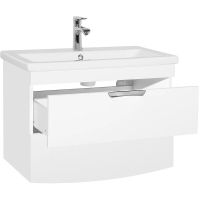 Тумба под раковину Style Line Жасмин 2 80 Люкс Plus подвесная Белый глянец арт-ЛС-000010037 — фото 2, Тумбы под раковину