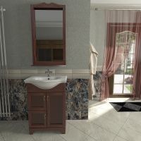 Товар: Зеркало Orange Classic 60 Орех арт-F7-60ZE1 - фото 3 Зеркало Orange Classic 60 Орех арт-F7-60ZE1 — фото 3, Зеркала в ванную комнату