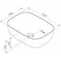 Раковина-чаша AM.PM Func 51 Белая арт-M8FWCC10510WG — фото 8, Раковины накладные