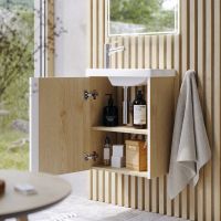 Тумба под раковину Aqwella Urban 45 подвесная Дуб Давос арт-URB0145DD — фото 3, Тумбы под раковину