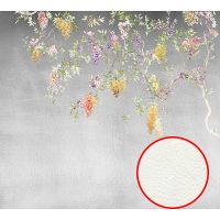 Фреска Ortograf Silver&Gold 32817 Фактура флок FLK Флизелин (3*2,7) Серый/Разноцветный, Цветы арт-32817 (флок FLK) — фото 1, Фрески