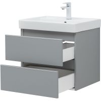 Тумба под раковину Aquanet Вега 60 подвесная Мисти грин арт-329601 — фото 15, Тумбы под раковину