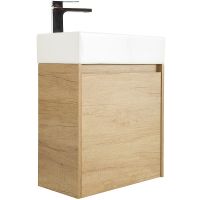 Тумба под раковину BelBagno Kraft Mini 50 L подвесная Rovere Nebrasca Nature арт-KRAFT MINI-500/260-1A-SO-RNN-L — фото 1, Тумбы под раковину
