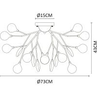 Люстра Artelamp Candy Прозрачная Белая арт-A7274PL-27WH — фото 4, Люстры