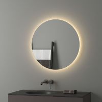 Зеркало Evoform Ledshine d70 с подсветкой 18 W - без выключателя - теплый белый свет арт-BY 2554 — фото 1, Зеркала в ванную комнату