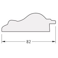Зеркало Evoform Octagon 60х60 в багетной раме - Старый гипс 82 мм арт-BY 7330 — фото 4, Зеркала в ванную комнату