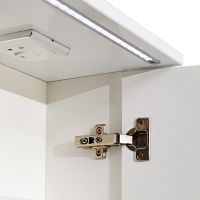 Зеркальный шкаф Runo Лира 105 с подсветкой Белый арт-00-00000254 — фото 3, Зеркальные шкафы в ванную