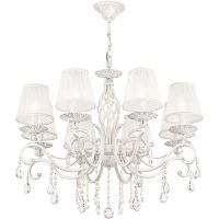Товар: Люстра Maytoni Elegant Grace Белая Золото арт-ARM247-08-G - фото 1 Люстра Maytoni Elegant Grace Белая Золото арт-ARM247-08-G — фото 1, Люстры