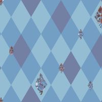 Обои LOYMINA Origins Винил на флизелине (1*10,05) Голубой/Синий, Геометрия/Животные арт-ALS7 021 — фото 1, Обои для стен