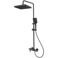 Душевая система Splenka Черная матовая арт-S52.24.06 — фото 1, Душевые стойки