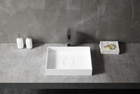 Раковина-чаша Abber Stein 50 Белая матовая арт-AS2621 — фото 4, Раковины накладные