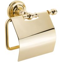 Держатель туалетной бумаги Migliore Mirella с крышкой Золото арт-17311 — фото 1, Держатели туалетной бумаги