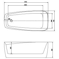 Акриловая ванна Aquatek Паола 170x78 без гидромассажа арт-AQ-190778 — фото 6, Акриловые ванны