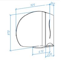 Зеркало со шкафом Bellezza Глория 85 R Белое арт-4619514001012 — фото 2, Зеркальные шкафы в ванную