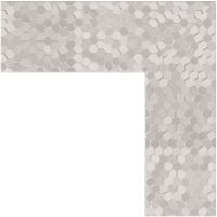 Зеркало Evoform Definite 76х76 в багетной раме - Соты алюминий 70 мм арт-BY 3243 — фото 2, Зеркала в ванную комнату