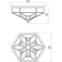 Потолочный светильник Maytoni House Zeil Прозрачный арт-H356-CL-03-CH — фото 7, Накладные светильники