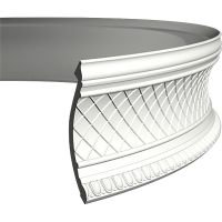 Карниз гибкий Европласт 1.50.138 2000x161x156 мм арт-1.50.138 (гибкий) — фото 1, Карнизы