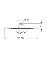 Верхний душ Grohe Rainshower F-series Хром арт-27271000 — фото 4, Верхние души