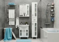 Товар: Тумба под раковину Onika Кристалл 55.18 Белая арт-105555 - фото 3 Тумба под раковину Onika Кристалл 55.18 Белая арт-105555 — фото 3, Тумбы под раковину