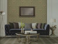 Обои Alessandro Allori Provasi Винил на флизелине (1,06*10) Зеленый/Бежевый, Дамаск арт-2509-8 — фото 2, Обои для стен