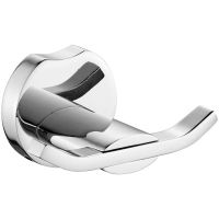 Двойной крючок CeramaLux Loft Хром арт-53901A — фото 1, Крючки для полотенец