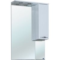 Зеркало со шкафом Bellezza Стелла 65 R с подсветкой Белое арт-4616010001010 — фото 1, Зеркальные шкафы в ванную