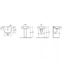 Раковина Jacob Delafon Odeon Up 60 Белая арт-E4736-00 — фото 6, Раковины подвесные