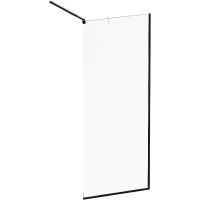 Душевая перегородка AM.PM Func 80 профиль Черный стекло прозрачное арт-W84WI-80-F1-BTE — фото 2, Душевые перегородки