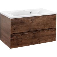 Тумба под раковину Vincea Mia 80 подвесная R.Wood арт-VMC-2MA800RW — фото 1, Тумбы под раковину