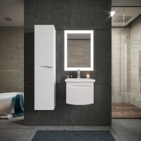 Тумба под раковину Бриклаер Вега 50 подвесная Белый глянец арт-4627125414046 — фото 3, Тумбы под раковину